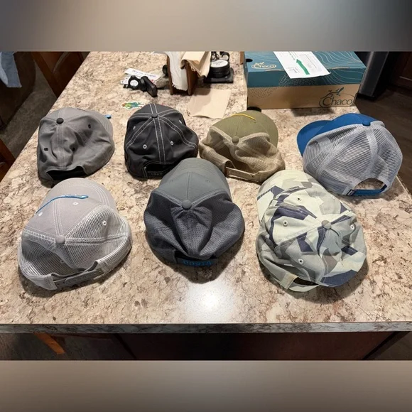 Ranger Boats, Simme Fishing, Patagonia, and Costa hats. - Picture 2 of 7